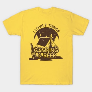 Outdoor Shirt I Love Two Things Camping And Beer T-Shirt